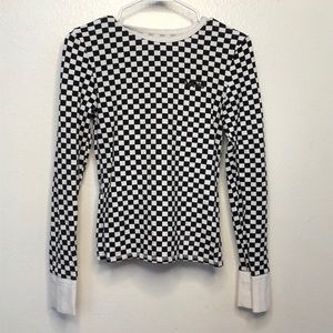 Checkered Vans Long Sleeve Tee